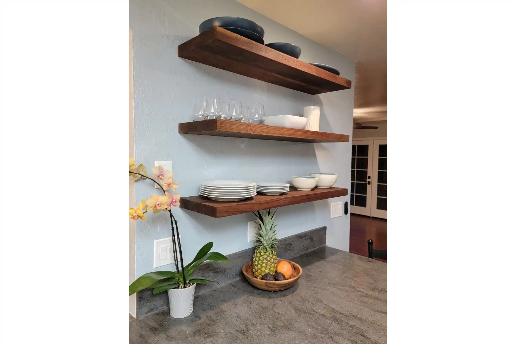 Walnut Custom Floating Shelves - Image 7
