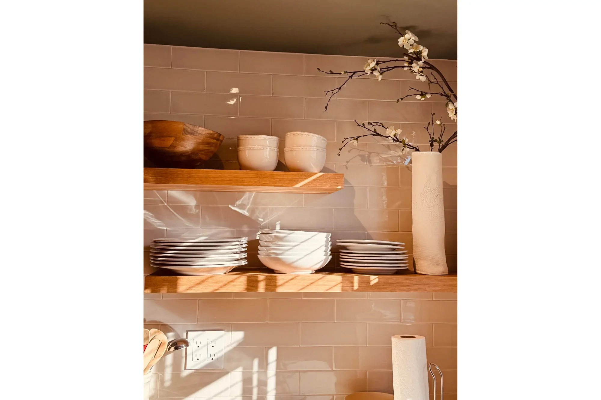 White Oak Custom Floating Shelves - Image 4