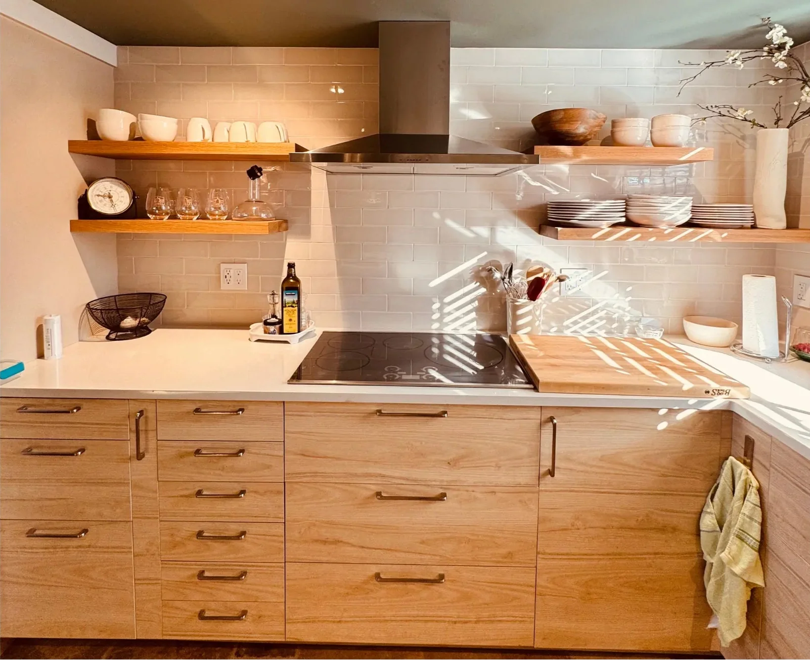 White Oak Custom Floating Shelves - Image 5
